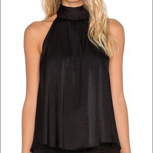 Planet Blue Silk Black "Dancing Days" Halter